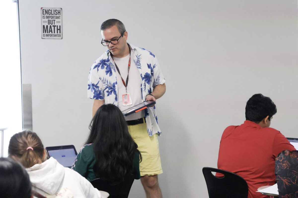 Mr. Behlen teaching at CHS9